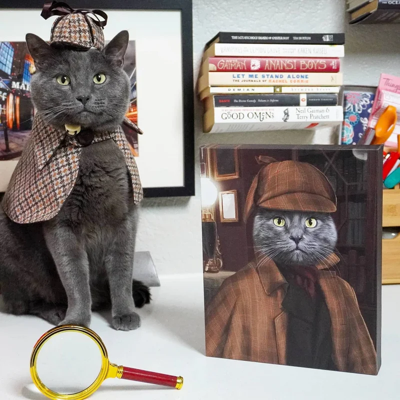 Image of The Detective - Custom Pet Canvas