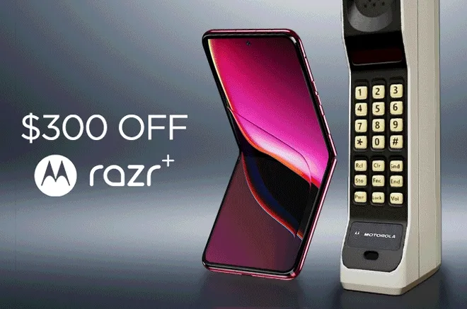 $300 OFF motorola razr+ 2023