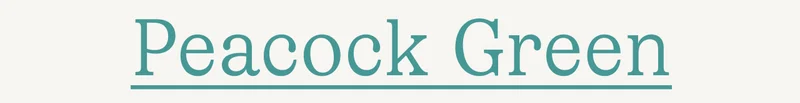 Peacock Green