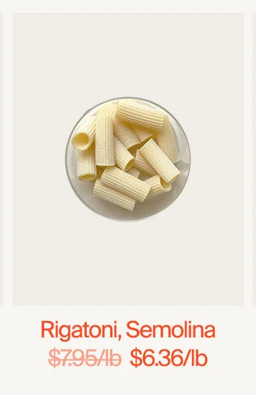 Rigatoni, Semolina