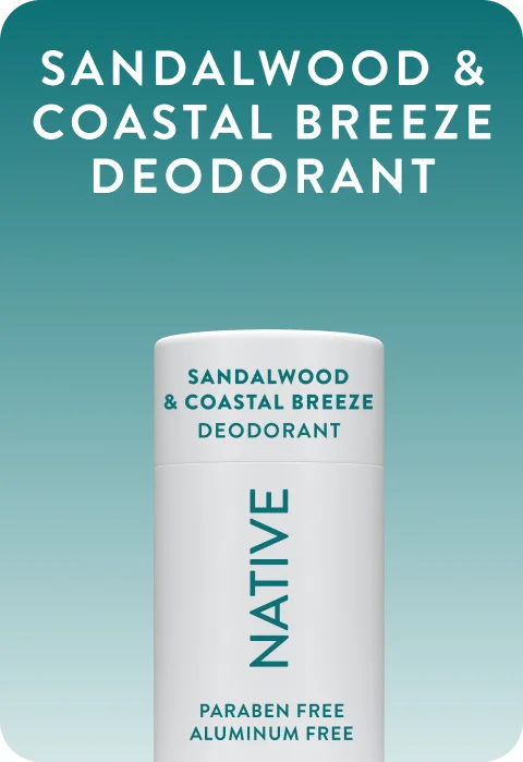 Sandalwood and coastal breeze deodorant