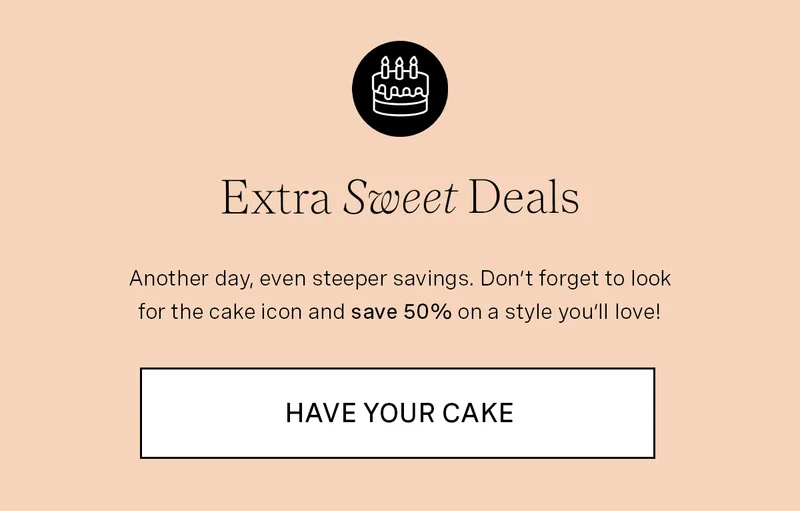 Birthday Sale