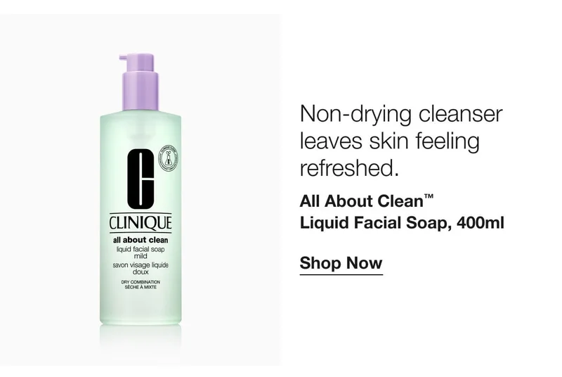 Non-drying cleanser leaves skin feeling refreshed.