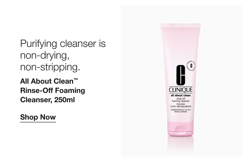 Purifying cleanser is non-drying, non-stripping.