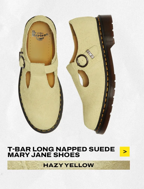 T-Bar Suede Mary Jane Shoes