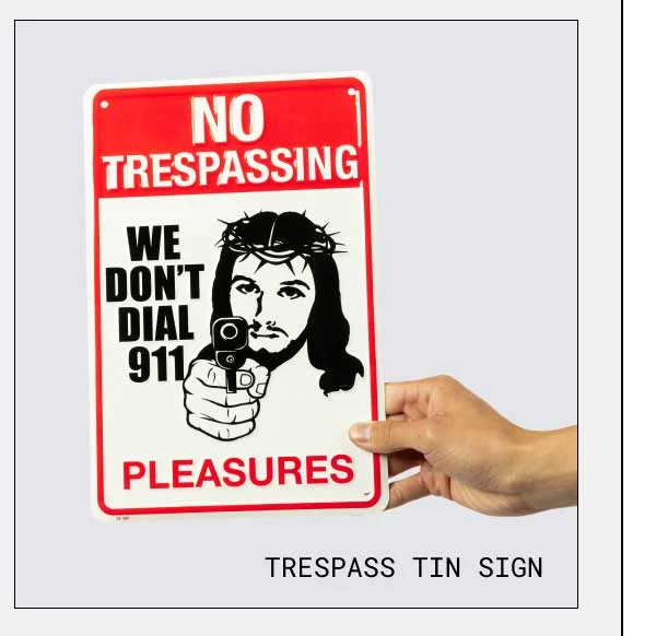 Trespass Tin Sign