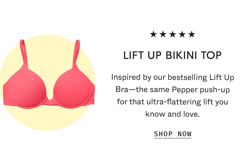 Lift Up Bikini Top