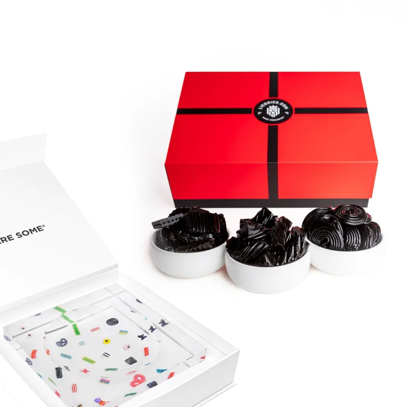 Image of Black Licorice Lover Gift Box + SweetArt™ Candy Dish