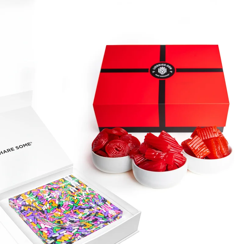 Image of Red Licorice Lover Gift Box + SweetArt™ Candy Dish
