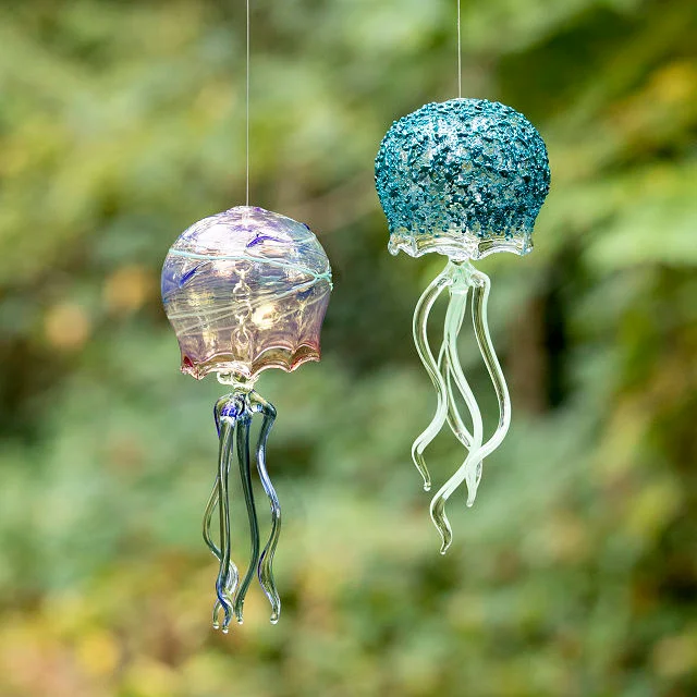 Glass Jellyfish Bells
