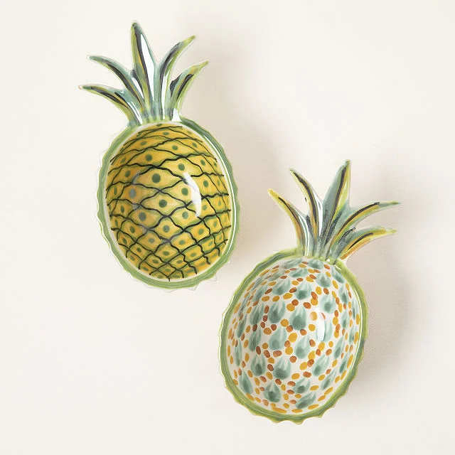 Pineapple Barcart Bowls - Set of 2