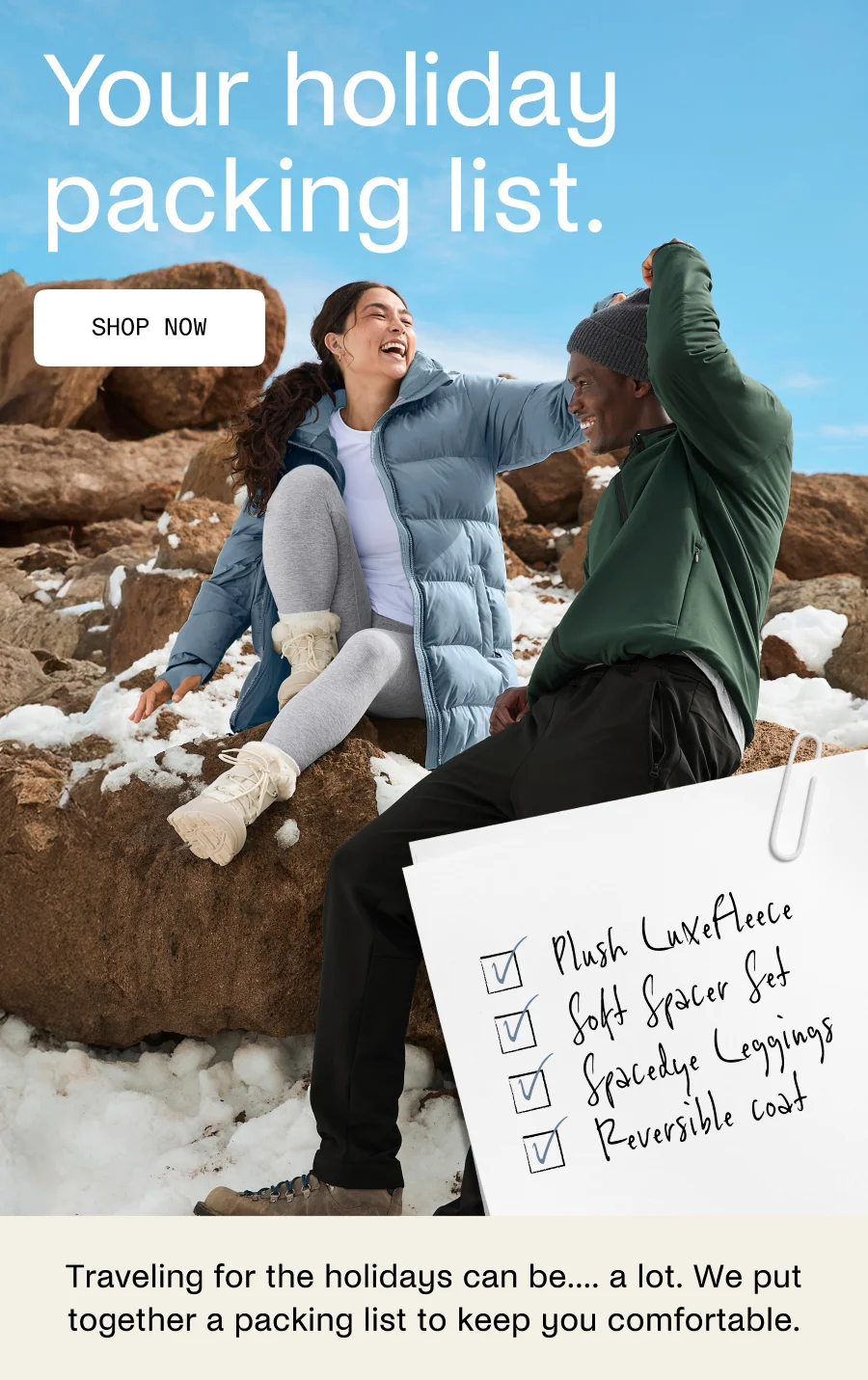 Your holiday packing list.