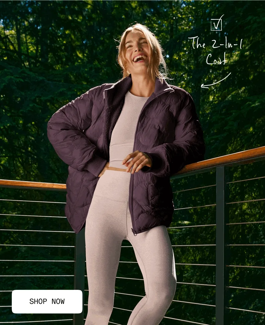 Shop 2-Way Quilted Jacket in Eggplant Purple