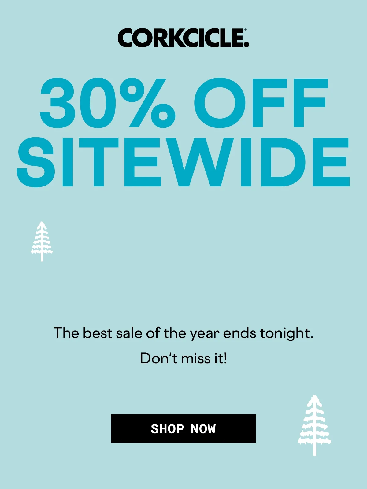 30% Off and free shipping ends tonight!