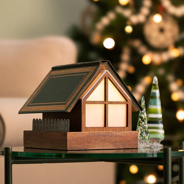 Cozy Cottage Book Stand & Lamp