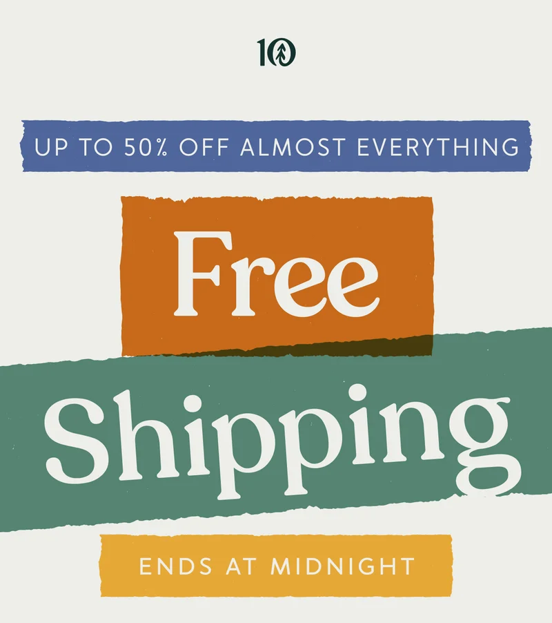 Free Shipping Ends at Midnight