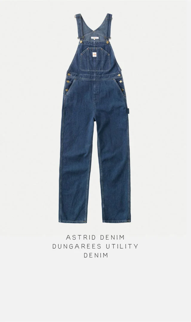 Astrid Denim Dungarees Utility Denim