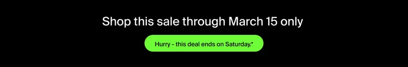Shop deal through March 15.