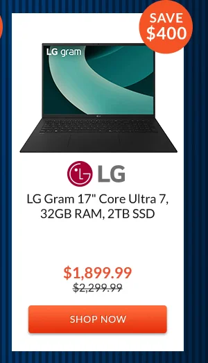 LG Gram 17inches Core Ultra 7, 32GB RAM, 2TB SSD