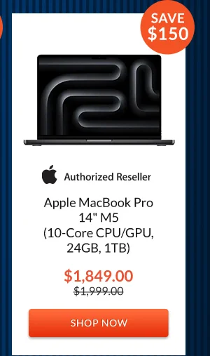 Apple MacBook Pro 14inches M5 (10-Core CPU/GPU, 24GB, 1TB)