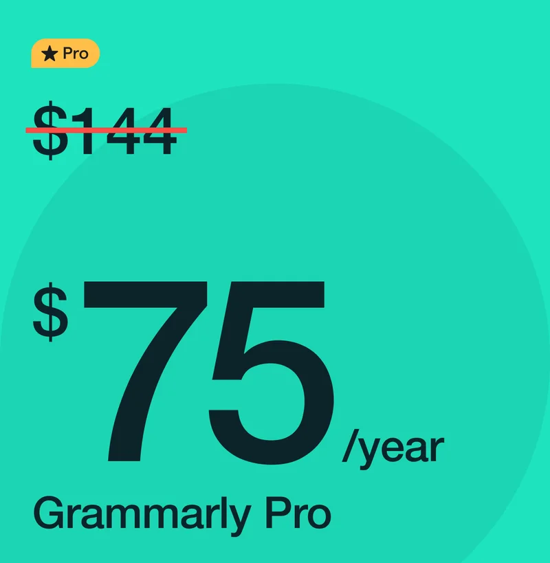 $75/year Grammarly Pro