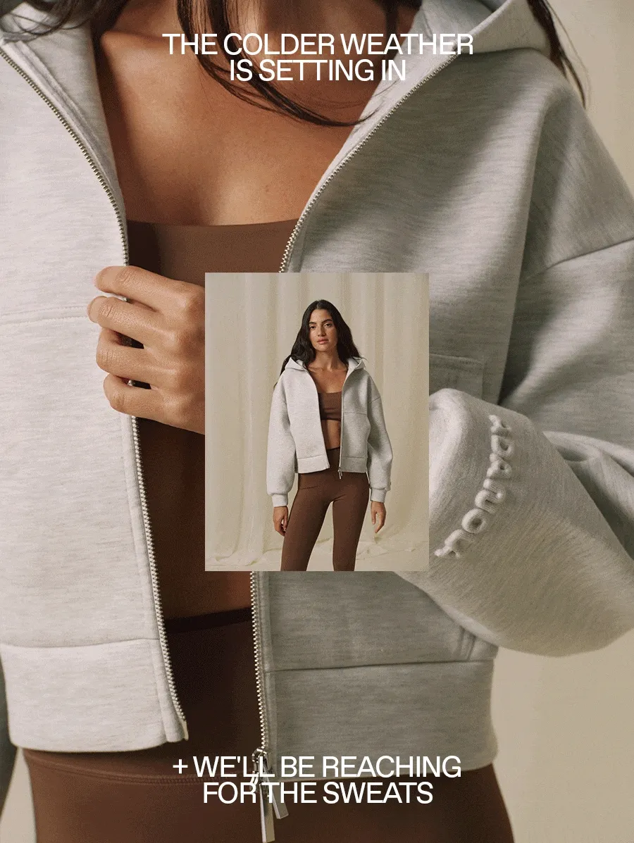 The colder weather is setting in & we'll be reaching for the sweats