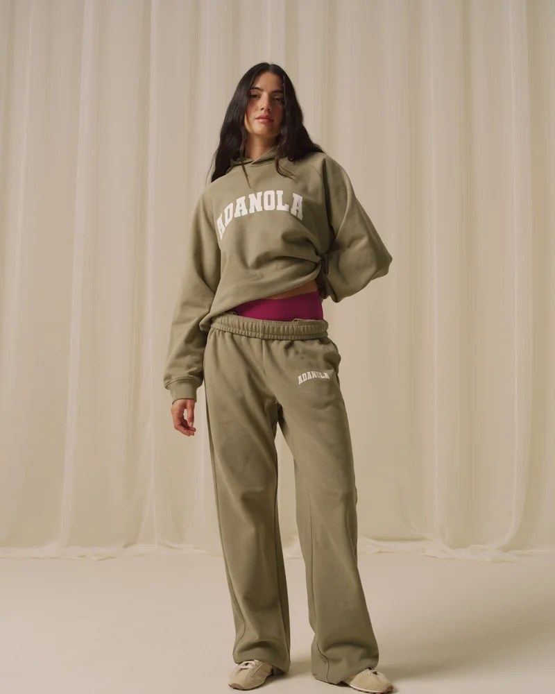 Varsity Loose Fit Hoodie - Pistachio Green