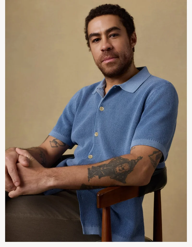Short Sleeve Sunwashed Sweater
