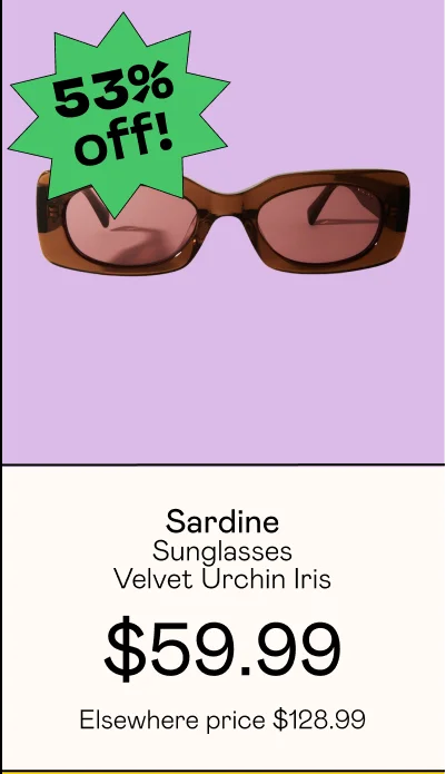 Sunglasses - Velvet Urchin Iris