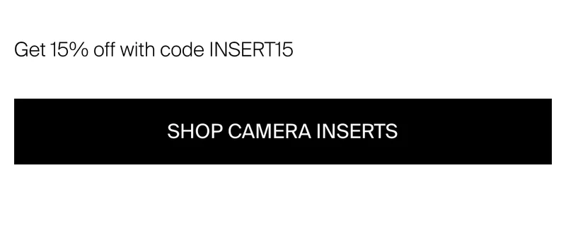 15% off inserts — Final chance