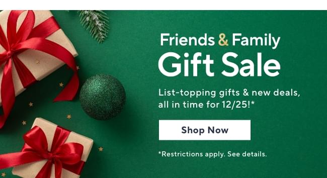 Friends & Family Sale