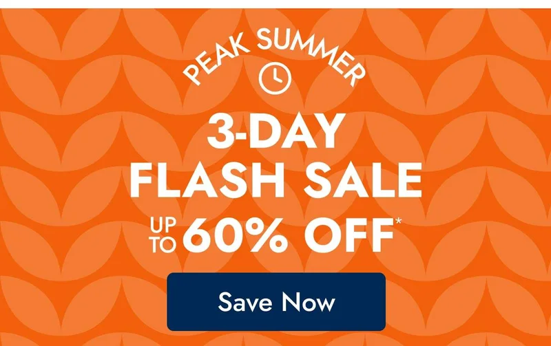 Shop the 3-Day Peak Summer Flash Sale