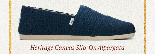 Heritage Canvas Slip-On Alpargata