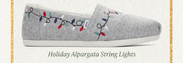 Holiday Alpargata String Lights