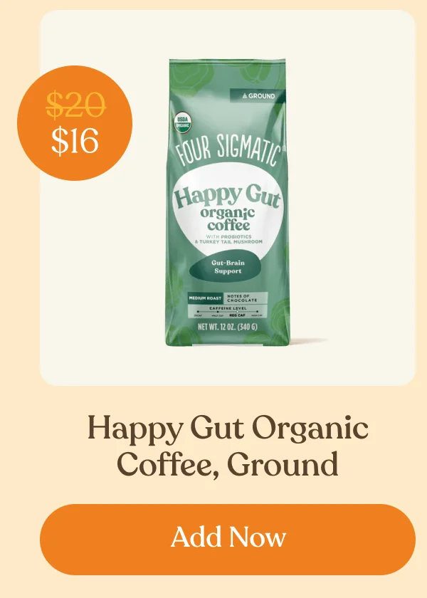 Happy Gut Organic Coffee, Ground | Add Now