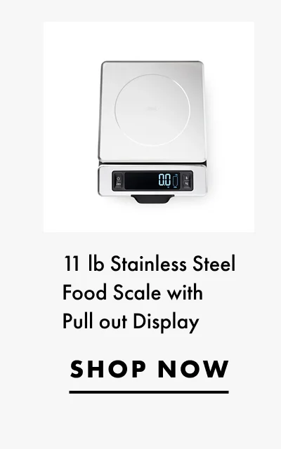 11 lb Stainless Steel Food Scale with Pull out Display | SHOP NOW