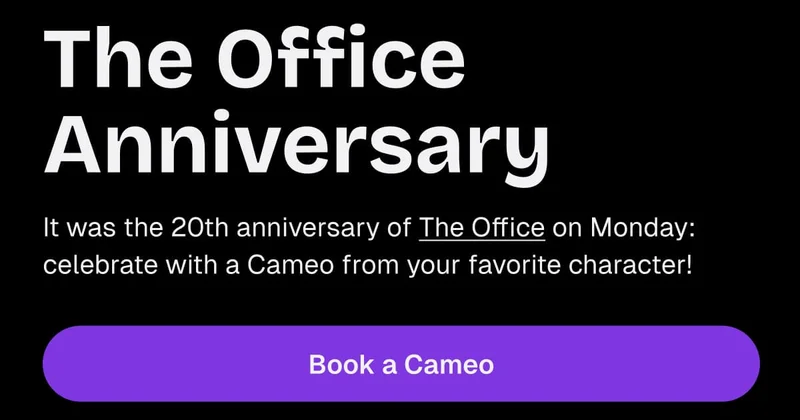 The Office Anniversary - Book a Cameo