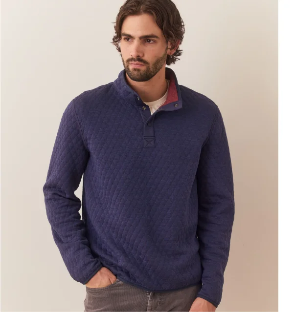 Corbet Quilted Reversible Pullover