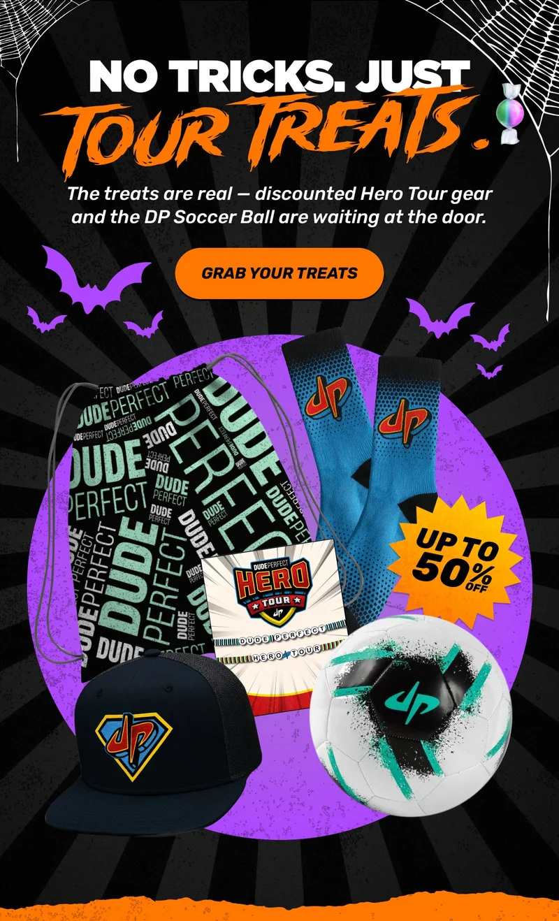 No Tricks. Just Tour Treats. 🍬 | The treats are real — Hero Tour gear and the DP Soccer Ball are waiting at the door. -