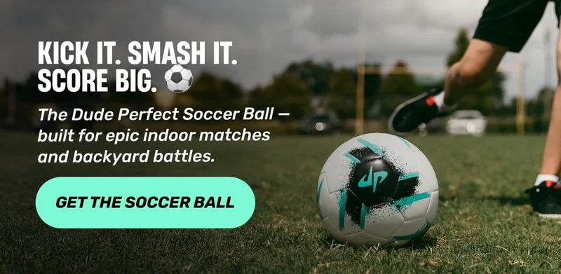 Kick It. Smash It. Score Big. ⚽️ | The Dude Perfect Soccer Ball — built for epic indoor matches and backyard battles. - GET TGE SOCCER BALL
