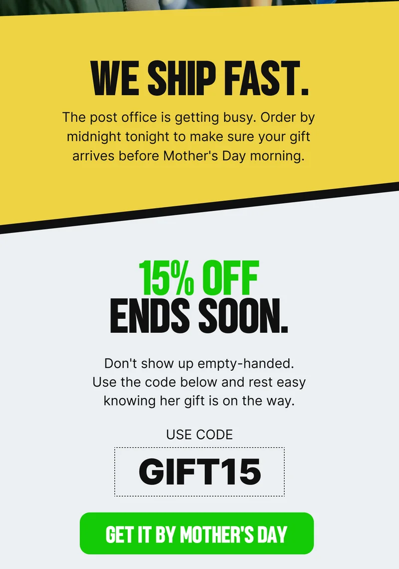We ship fast. 15% Off Ends Soon. Get it by Mother's Day