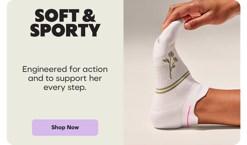 SOFT & SPORTY | Engineered for action and to support her every step. | Shop Now