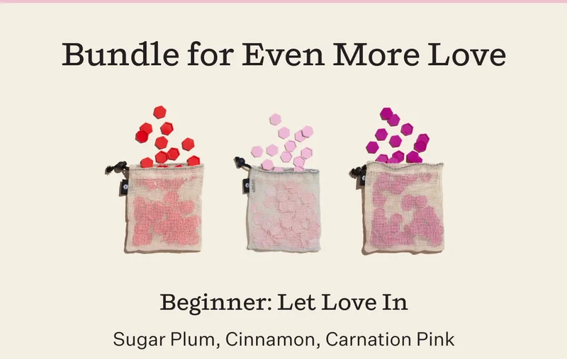 Bundle for Even More Love | Beginner: Let Love In | Sugar Plum, Cinnamon, Carnation Pink