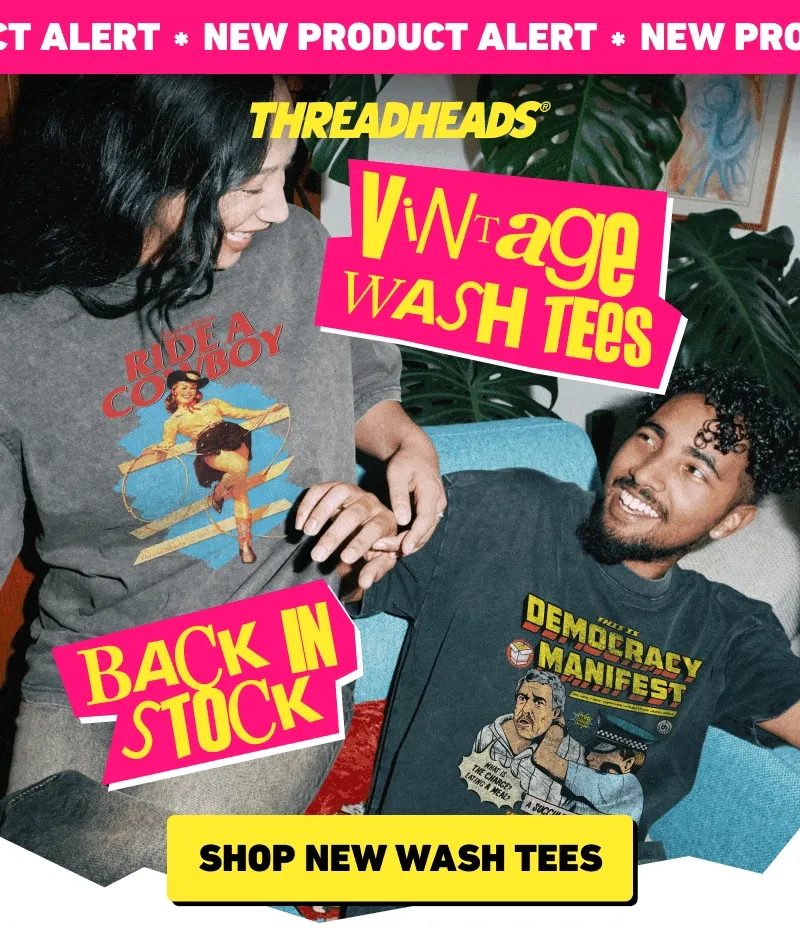 Shop new wash tees