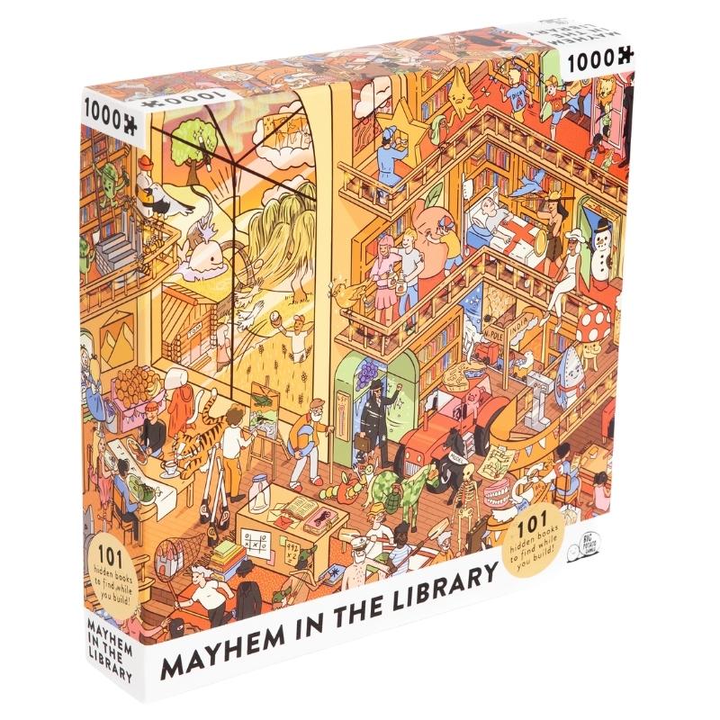 Image of Mayhem in the Library 1000 Piece Jigsaw Puzzle