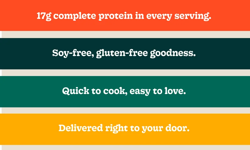 Soy-Free, Gluten-Free Goodness.