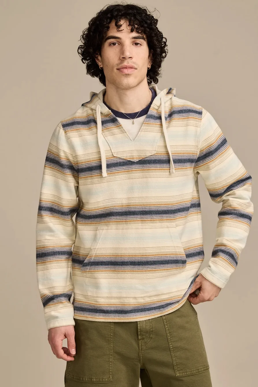Image of Lucky Brand Ombre Woven Baja -Men's Clothing Tops Sweaters
