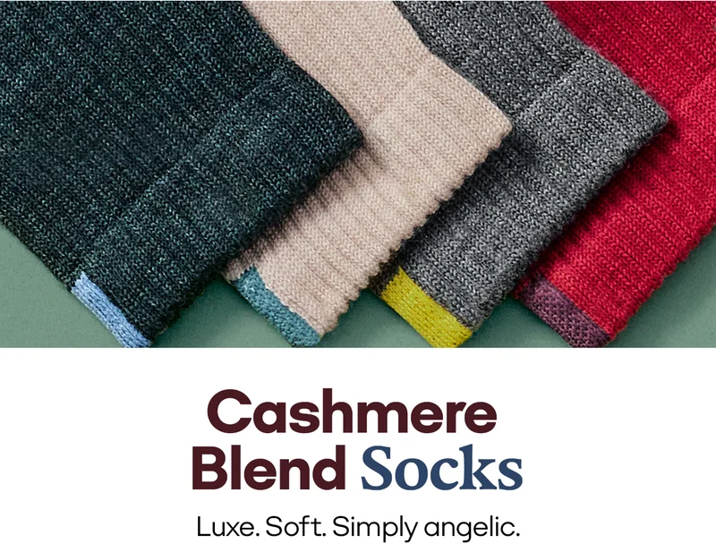 Cashmere Blend Socks Luxe. Soft. Simply angelic.