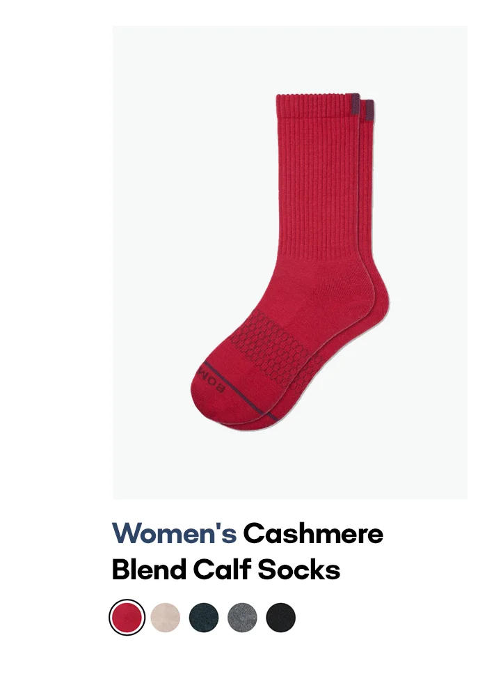 Women's Cashmere Blend Calf Socks