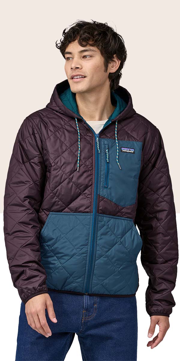 M's Diamond Quilted Bomber Hoody